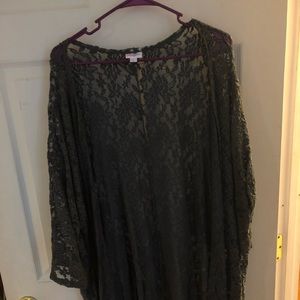 LuLaRoe dark green large Lindsey